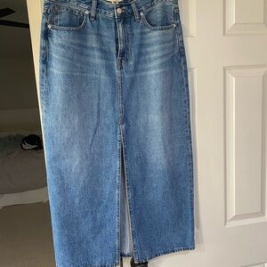 Madewell Classic Blue Denim Skirt